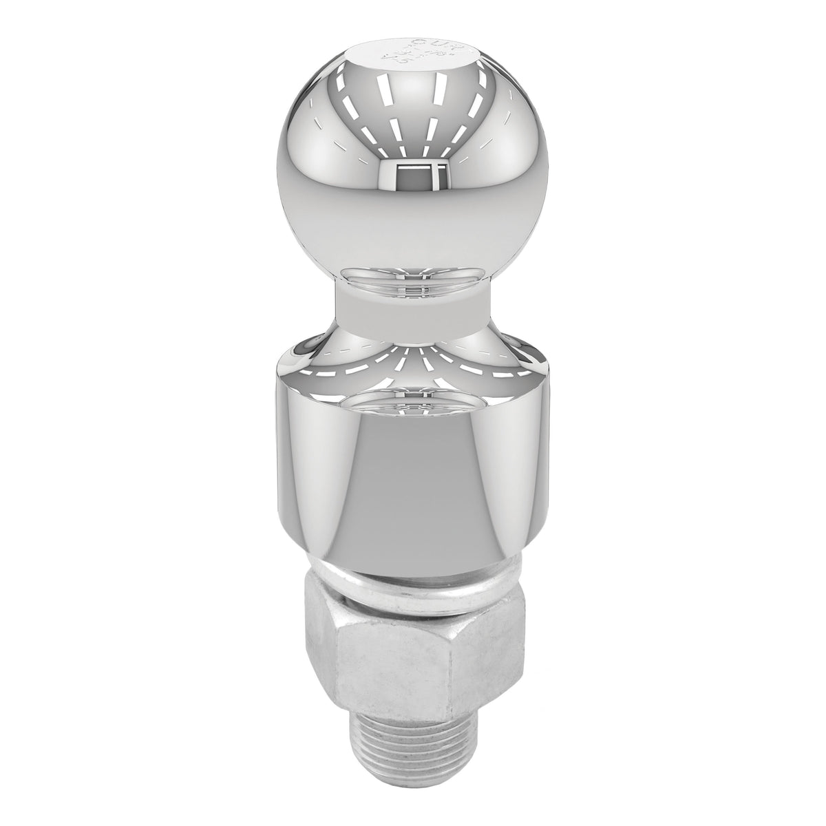 CURT Chrome Trailer Hitch Ball, 3,500 lbs, 1-Inch Rise, 1-7/8-Inch Diameter, 1 x 2-3/16-Inch Shank Model 40031