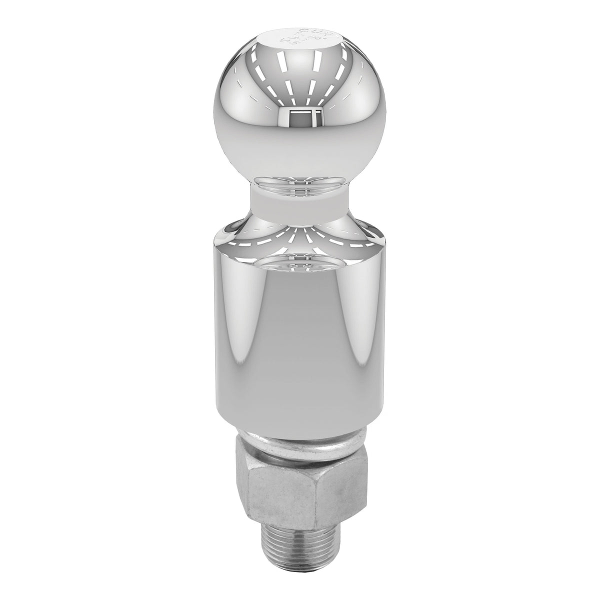 CURT Chrome Trailer Hitch Ball, 3,500 lbs, 2-Inch Rise, 1-7/8-Inch Diameter, 1 x 2-1/8-Inch Shank Model 40032