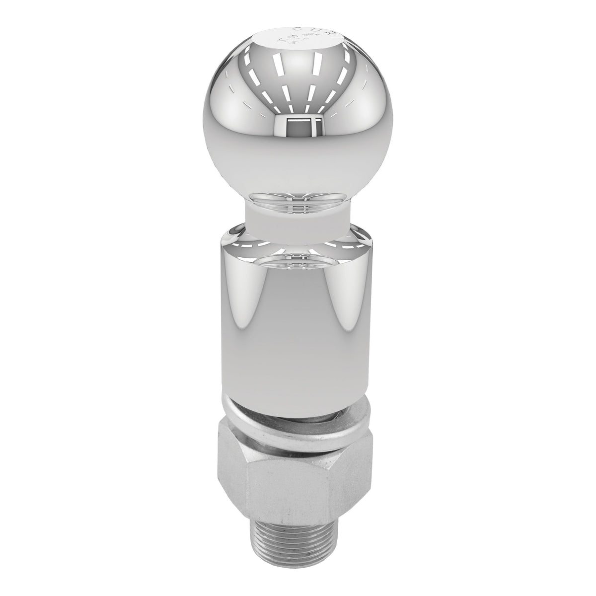CURT Chrome Trailer Hitch Ball, 10,000 lbs, 2-Inch Rise, 2-5/16-Inch Diameter, 1-1/4 x 2-5/8-Inch Shank Model 40036