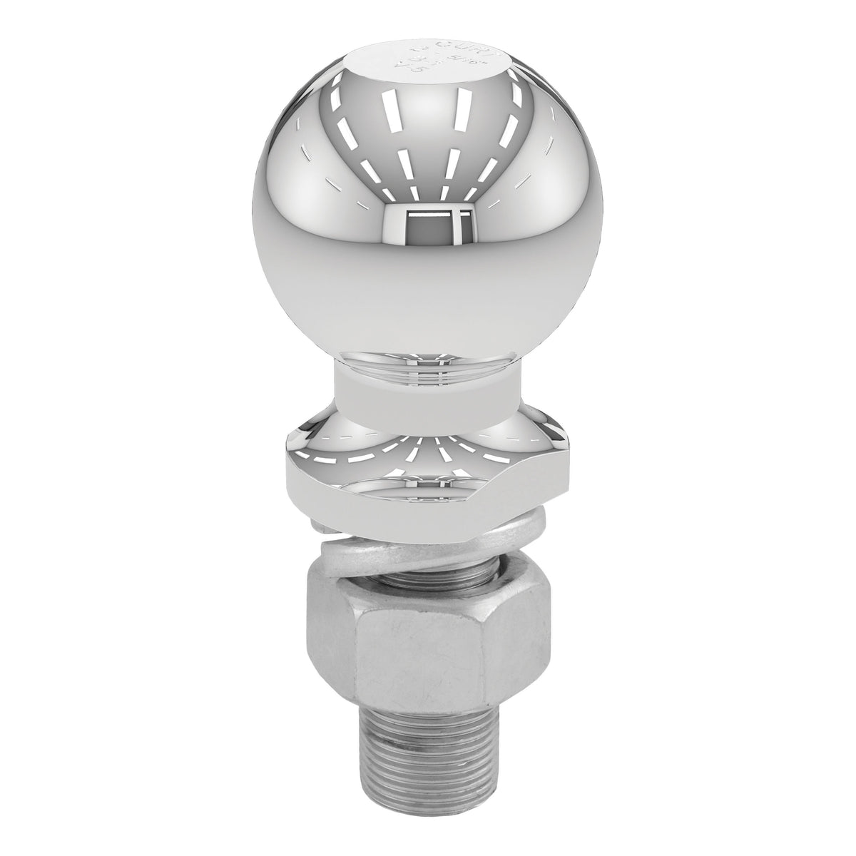 CURT Chrome Trailer Hitch Ball, 12,000 lbs, 2-5/16-Inch Diameter, 1 x 2-1/4-Inch Shank Model 40039