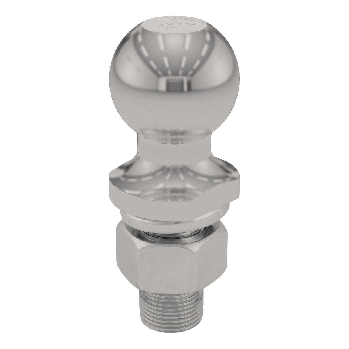 CURT Stainless Steel Trailer Hitch Ball, 3,500 lbs, 1-7/8-Inch Diameter, 1 x 2-1/8-Inch Shank Model 40051