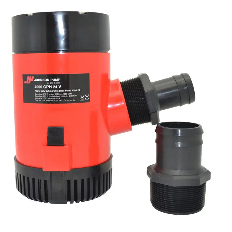 40084 Johnson Pump Hd Bilge Pump 4000Gph 24V No Switch jhp40084