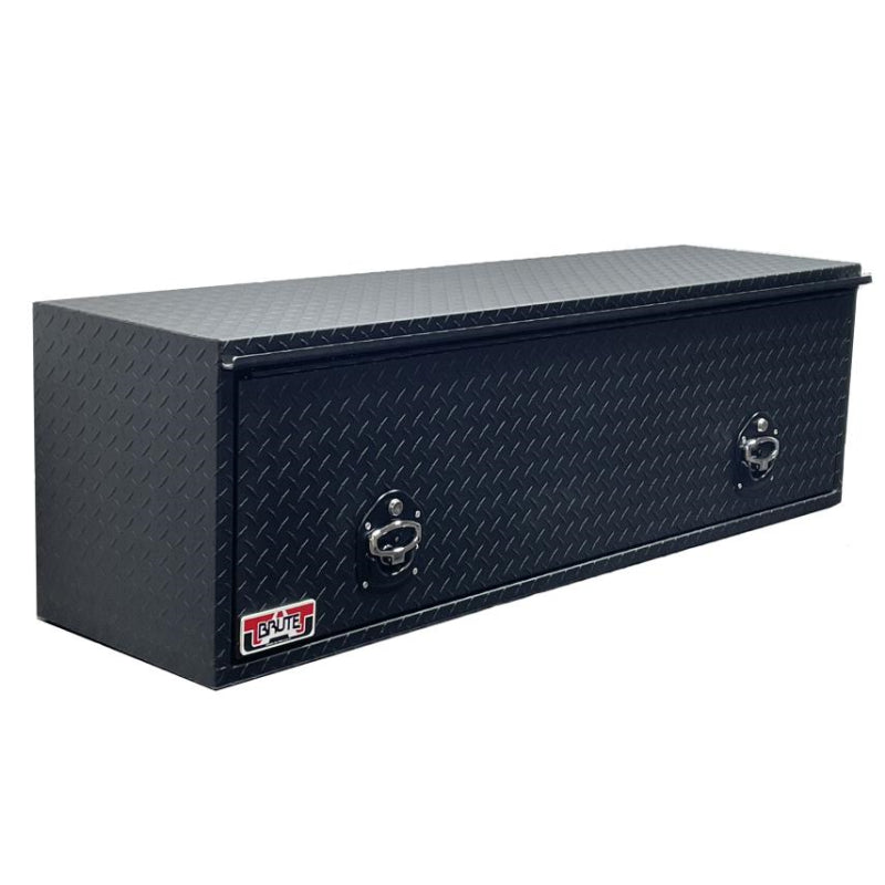 Brute 16"X18"X72" High Cap HD Top Sider Diamond, W/ Flip Up Door, Black Text Model HTB72C-BT