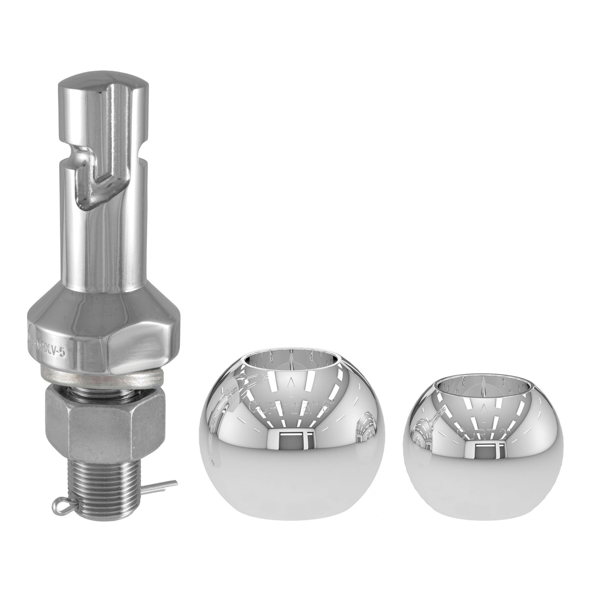 CURT 2 and 2-5/16-Inch Chrome Steel Switch Ball Set, Up to 8,000 lbs. GTW Model 42280