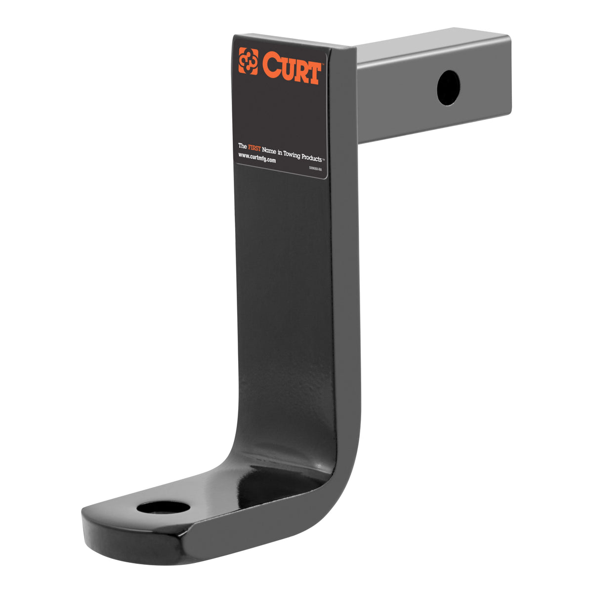 CURT Class 1 Trailer Hitch Ball Mount, Fits 1-1/4-Inch Receiver, 2,000 lbs, 3/4-Inch Hole, 6-Inch Drop, 4-5/8-Inch Rise Model 45028