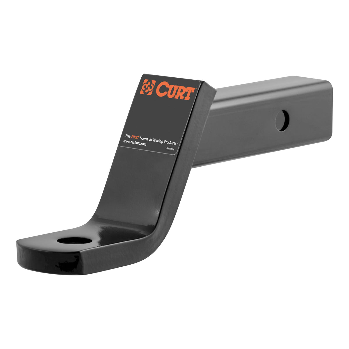 CURT Class 3 Trailer Hitch Ball Mount, Fits 2-Inch Receiver, 7,500 lbs, 1-Inch Hole, 4-Inch Drop, 2-In Rise Model 45050