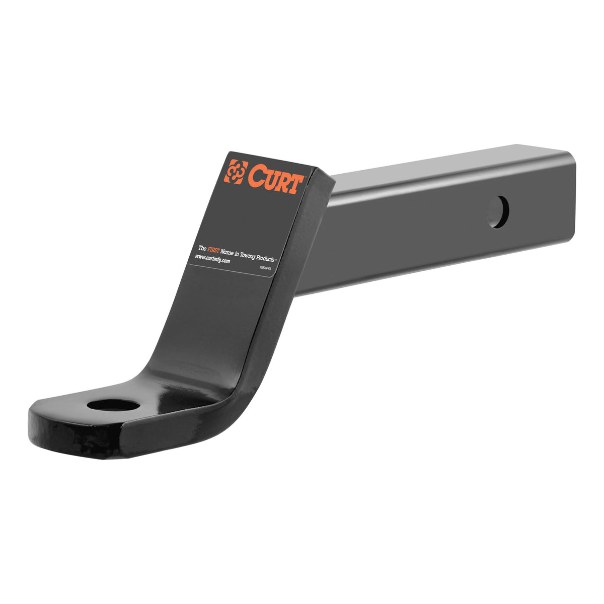 CURT Class 3 Trailer Hitch Ball Mount, Fits 2-Inch Receiver, 7,500 lbs, 1-Inch Hole, 4-Inch Drop, 2-Inch Rise Model 45060