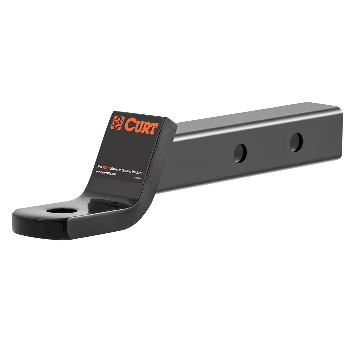 CURT Dual Length Trailer Hitch Ball Mount, 7-1/2-Inch or 10-1/2-Inch Length, Fits 2-Inch Receiver, 7,500 lbs, 1-Inch Hole, 2-In Drop, 3/4-Inch Rise Model 45220