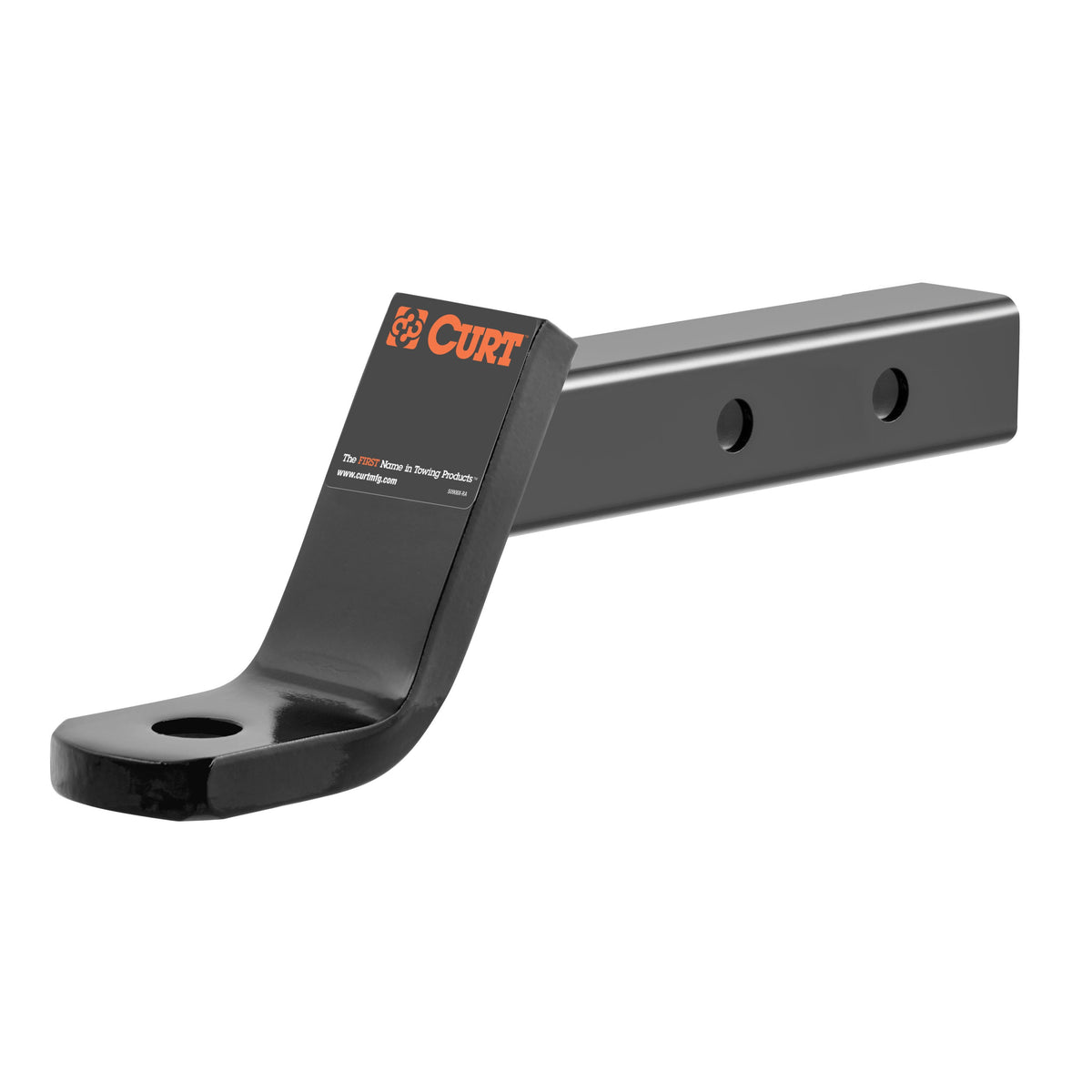 CURT Dual Length Trailer Hitch Ball Mount, 8-1/8-Inch or 11-1/8-Inch Length, Fits 2-Inch Receiver, 7,500 lbs, 1-Inch Hole, 4-Inch Drop, 2-In Rise Model 45230