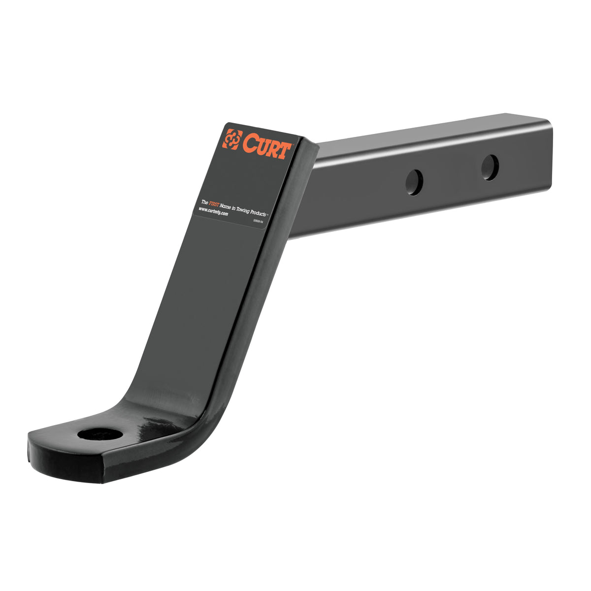 CURT Dual Length Trailer Hitch Ball Mount, 9-1/4-Inch or 12-1/4-Inch Length, Fits 2-Inch Receiver, 7,500 lbs, 1-Inch Hole, 6-Inch Drop Model 45240