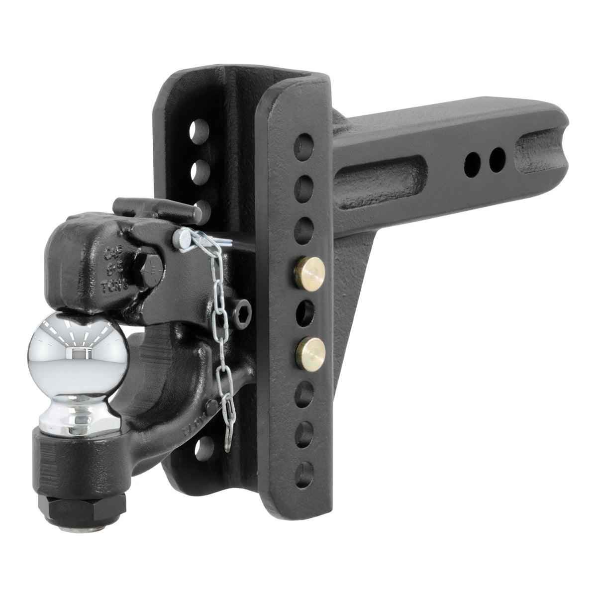 CURT Adjustable Pintle Hitch Combination, 2-1/2-Inch Receiver, 6-Inch Drop, 2-5/16-Inch Ball, 20,000 lbs Model 45908