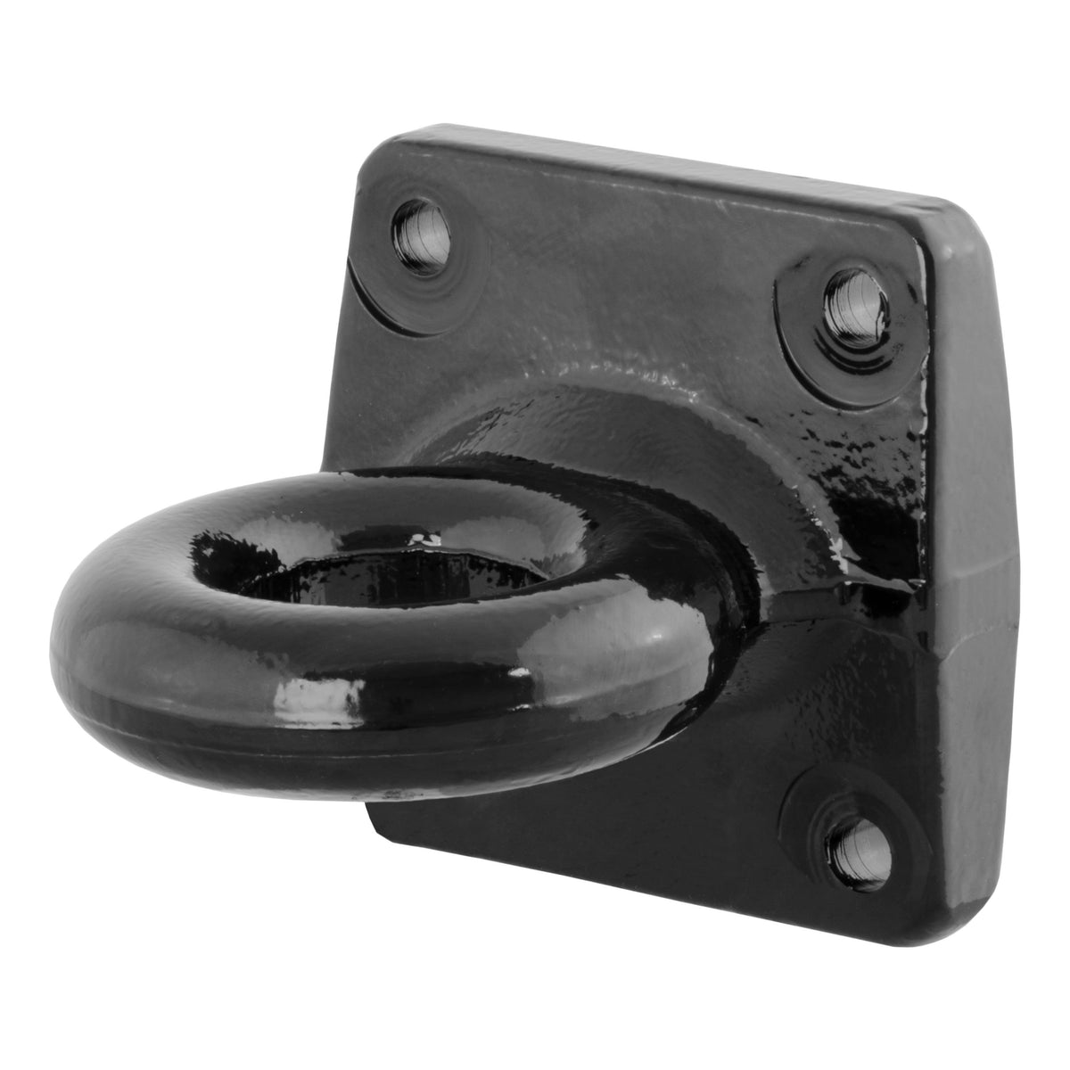 CURT Black Steel Pintle Hitch Lunette Ring 2-1/2-Inch ID, 35,000 lbs, 4-1/2-Inch Bolt Pattern Model 48550