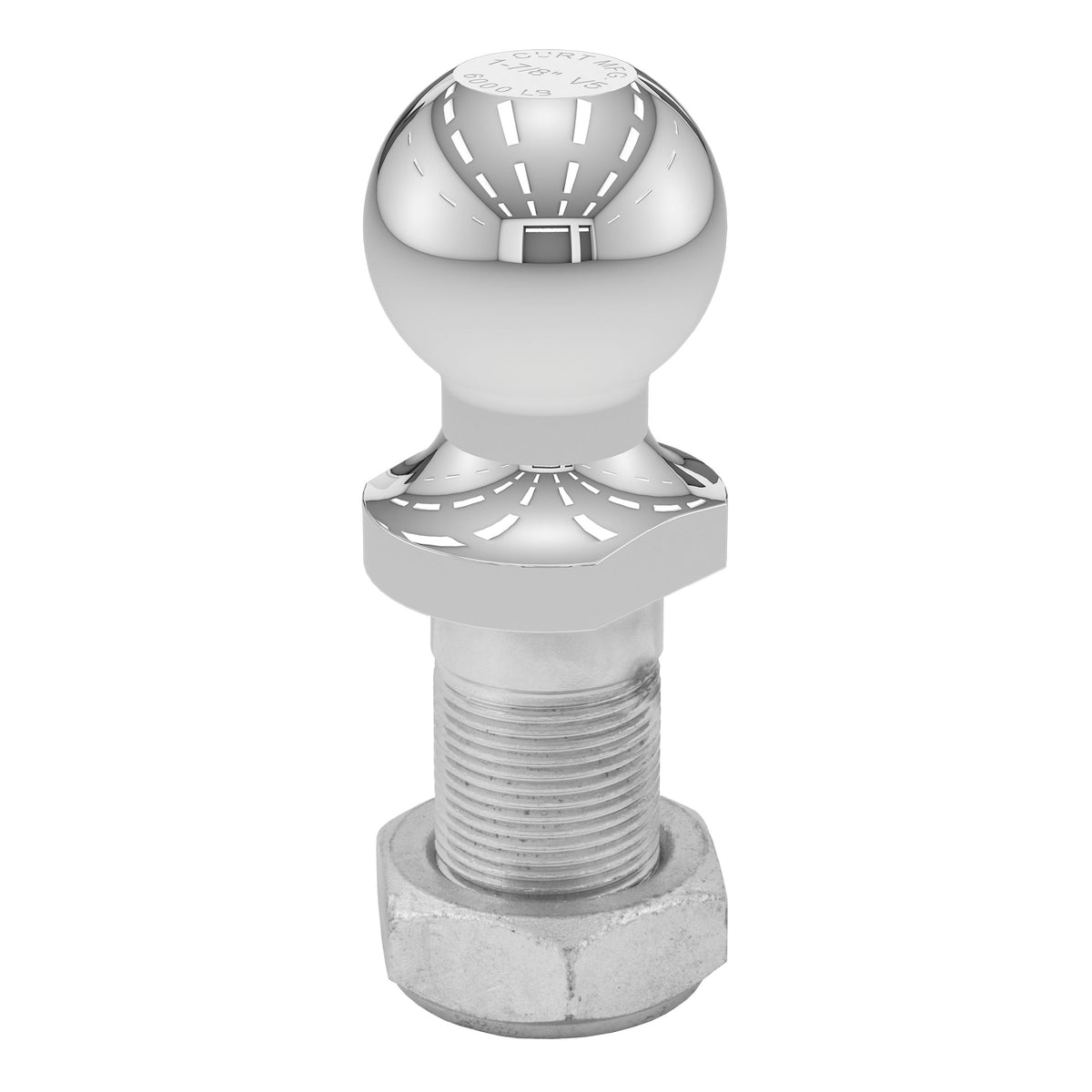 CURT Replacement 1-7/8-Inch Pintle Hitch Ball, 6,000 lbs, 1-1/4-Inch Shank Diameter Model 48810