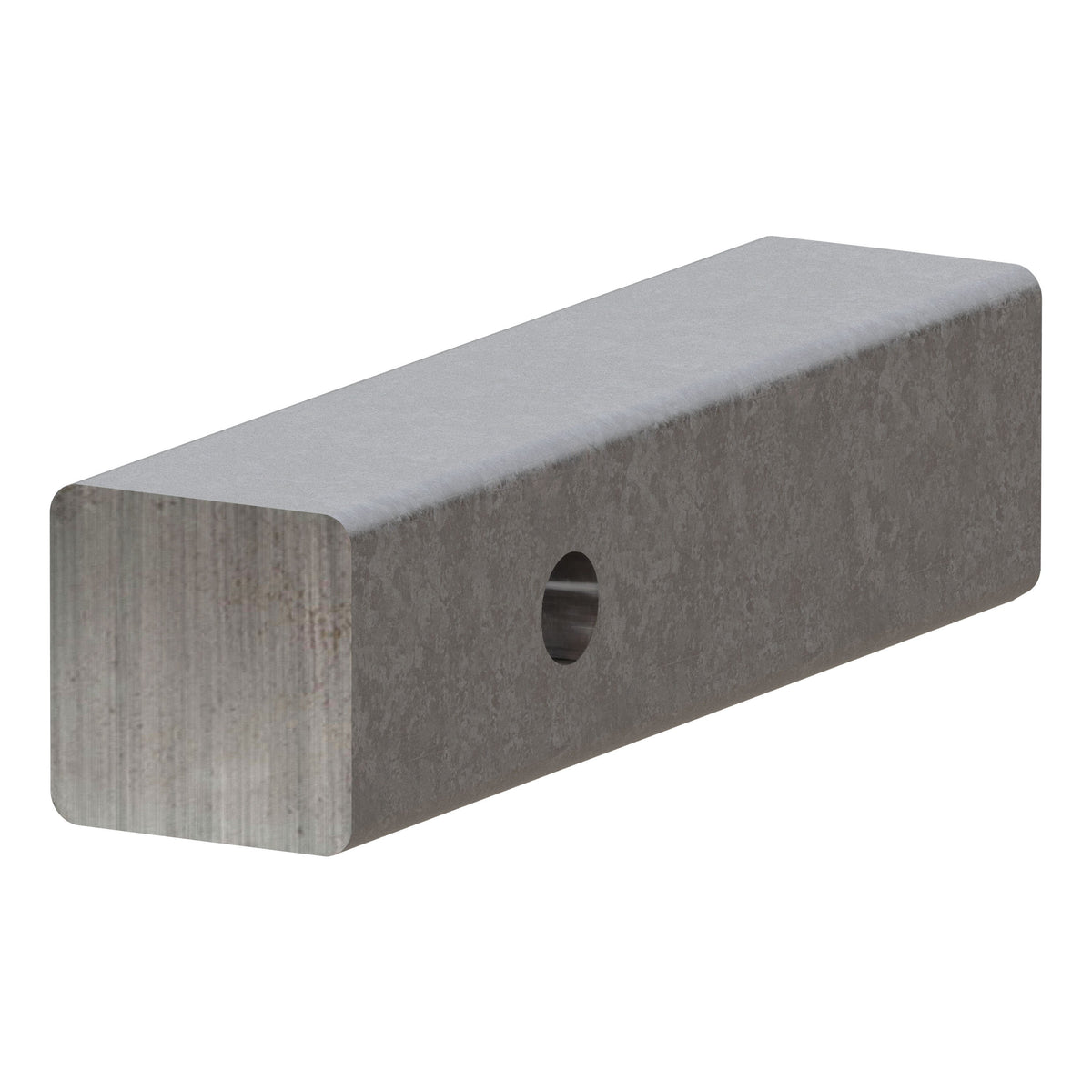 CURT 2-Inch x 8-Inch Weld-On Raw Steel Trailer Hitch Bar Shank Model 49537