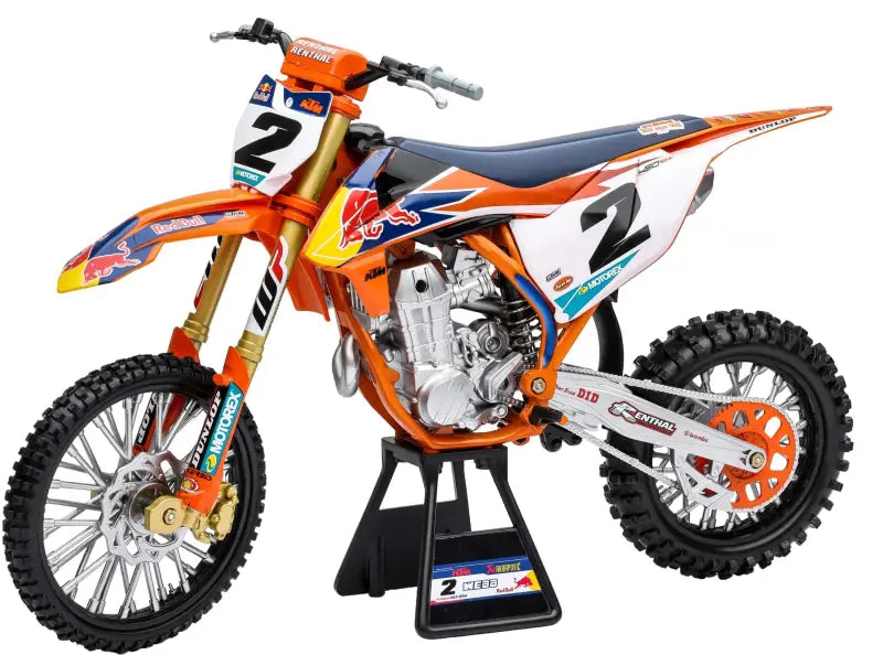 49683 New-Ray 1:6 Scale Red Bull Ktm Cooper Webb #2 With #1 Sticker Plate wps-959-0147