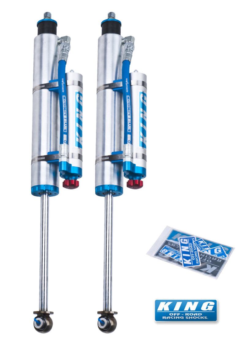 King Shocks 07-18 Jeep Wrangler JK Front 2.5 Dia Piggy Hose Res Shock 6in Lift w/Adjuster (Pair) kin25001-284A