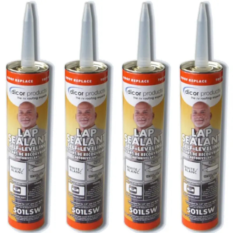 501LSW-4 Pack Dicor RV Roof Sealant 501lsw-pack-rva