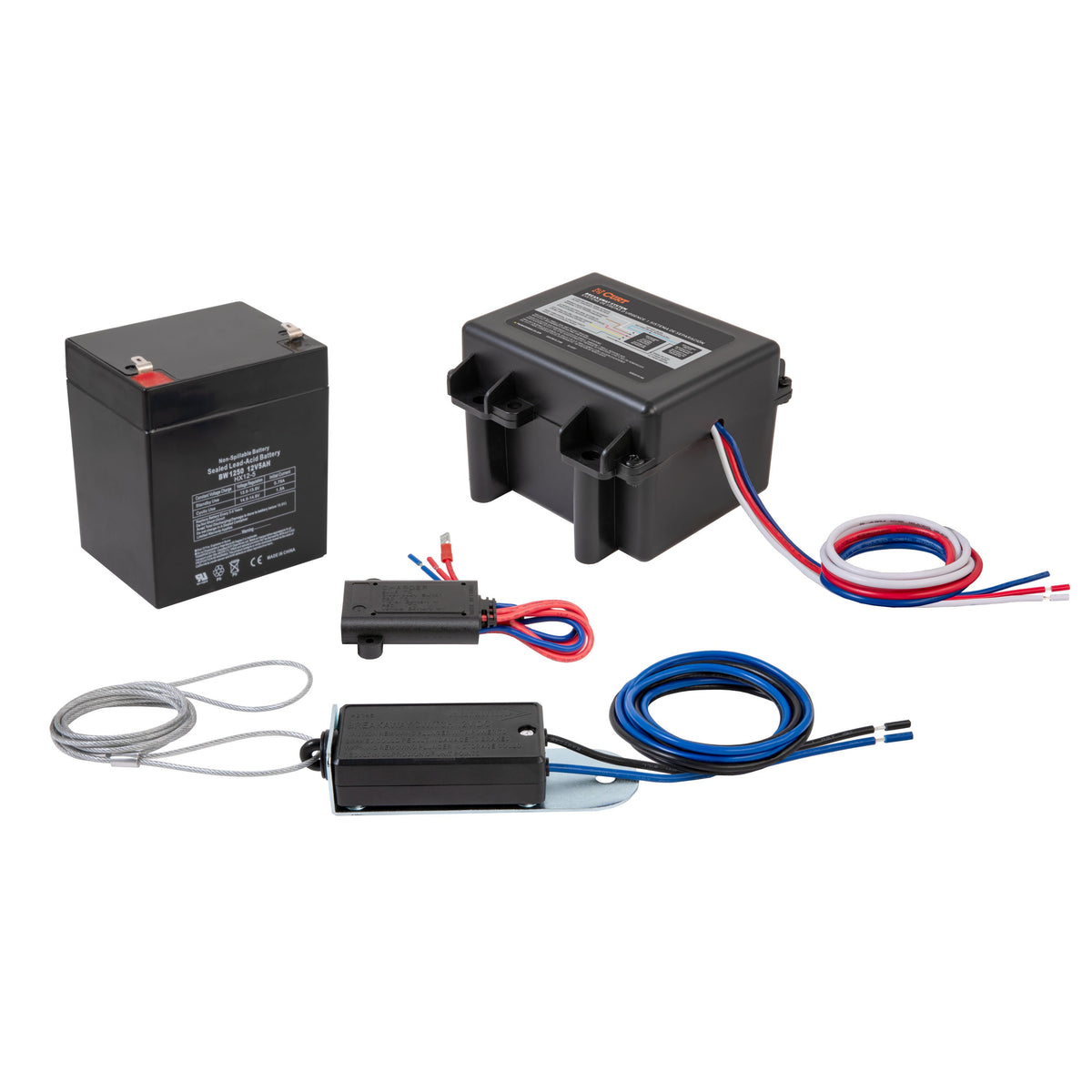 CURT Soft-Trac 1 Trailer Breakaway Switch Kit System with Battery and Charger Model 52040