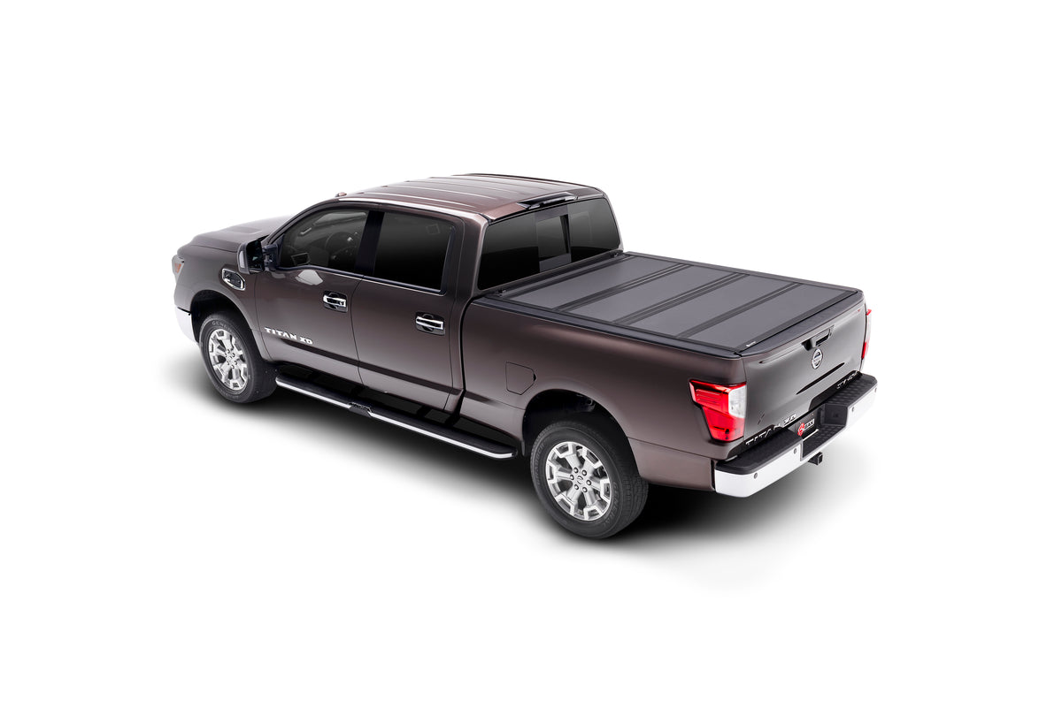 BAK BAKFlip MX4 Hard Folding Truck Bed Cover - Matte Finish - 17-24 Nissan Titan 5' 7" Bed Model 448525