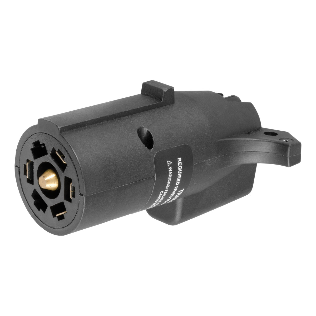 CURT LED-Compatible 7-Way RV Blade Vehicle-Side to 4-Way Flat Trailer-Side Trailer Wiring Adapter Model 57004