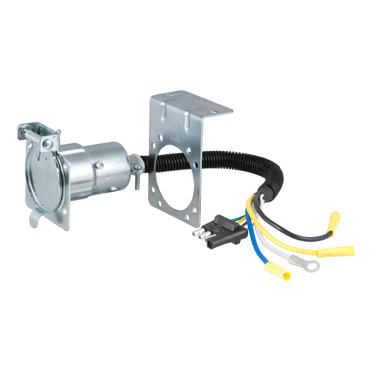 CURT 4-Way Flat Vehicle-Side to 7-Way RV Blade Trailer Wiring Adapter Model 57185