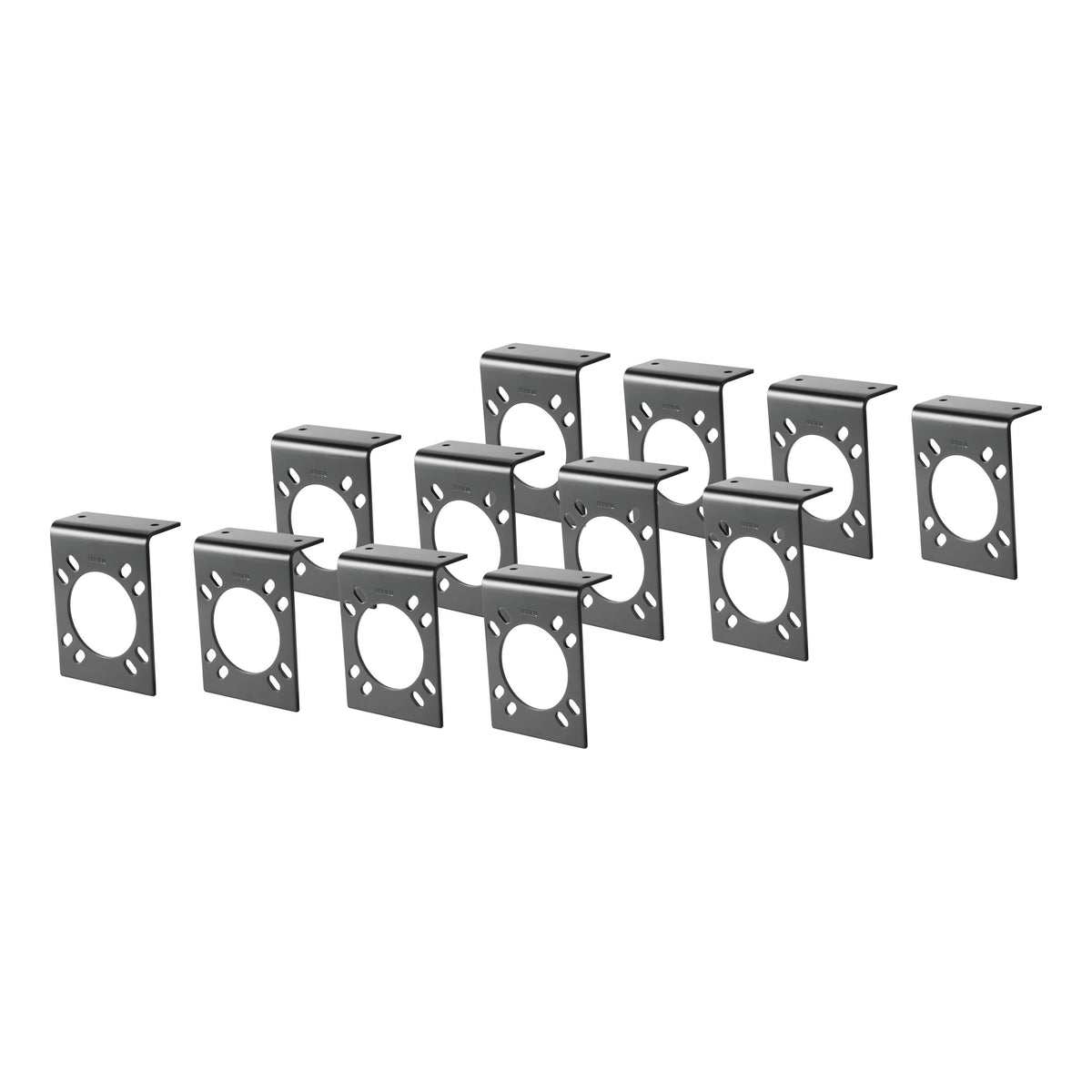 CURT Vehicle-Side Trailer Wiring Harness Mounting Brackets for 7-Way RV Blade, 12-Pack Model 57205