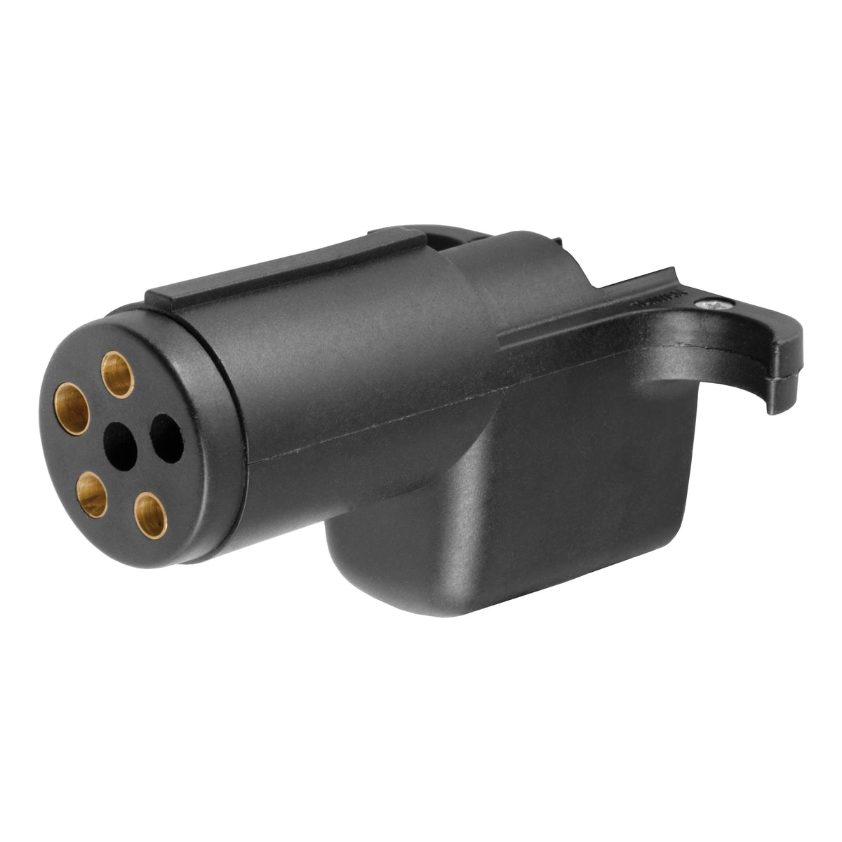 CURT 6-Way Round Vehicle Side to 4-Way Flat Trailer Wiring Adapter Model 57620