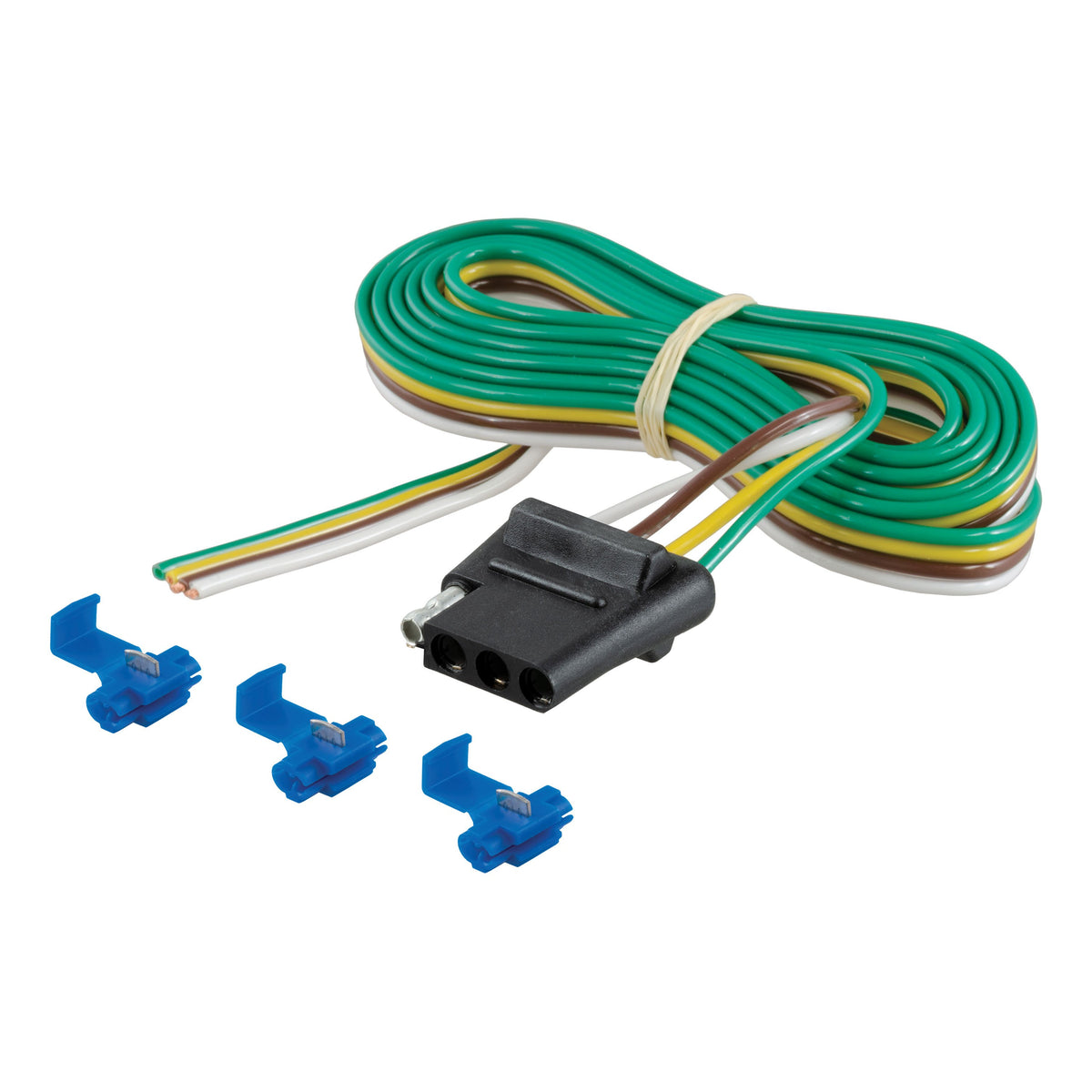 CURT Vehicle-Side 4-Pin Flat Trailer Wiring Harness with 60-Inch Wires Model 58044
