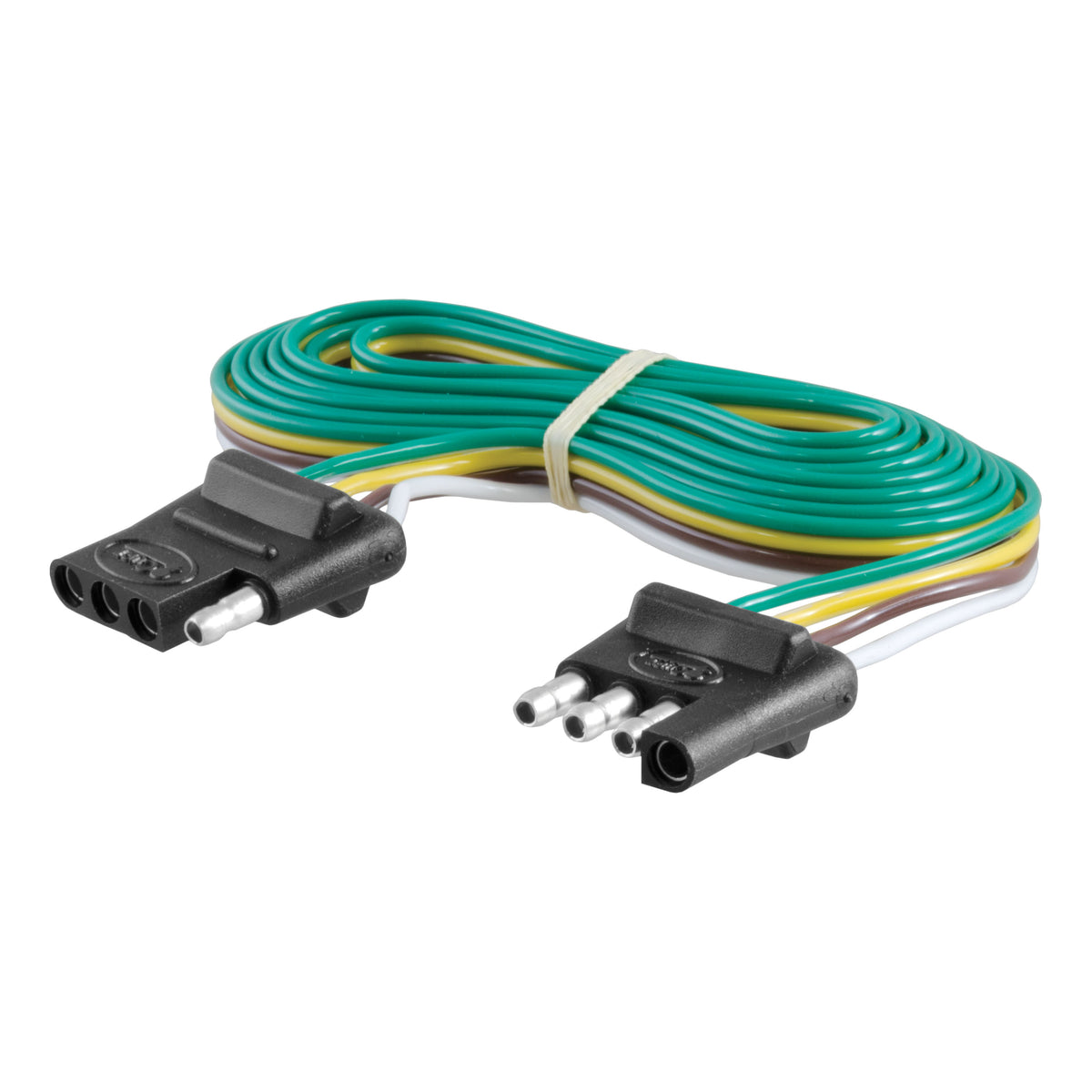 CURT Vehicle-Side and Trailer-Side 4-Pin Flat Wiring Harness with 72-Inch Wires Model 58050