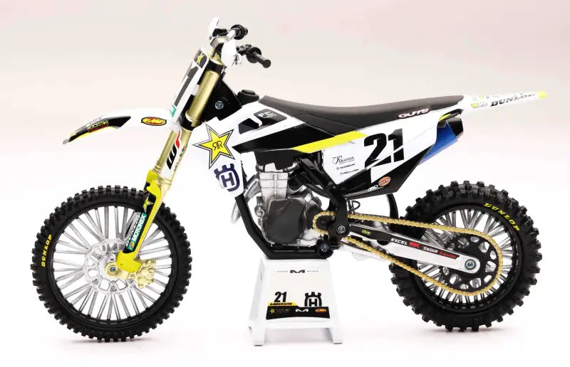 58233 New-Ray 1:12 Scale Rockstar Husqvarna Jason Anderson #21 wps-959-0156