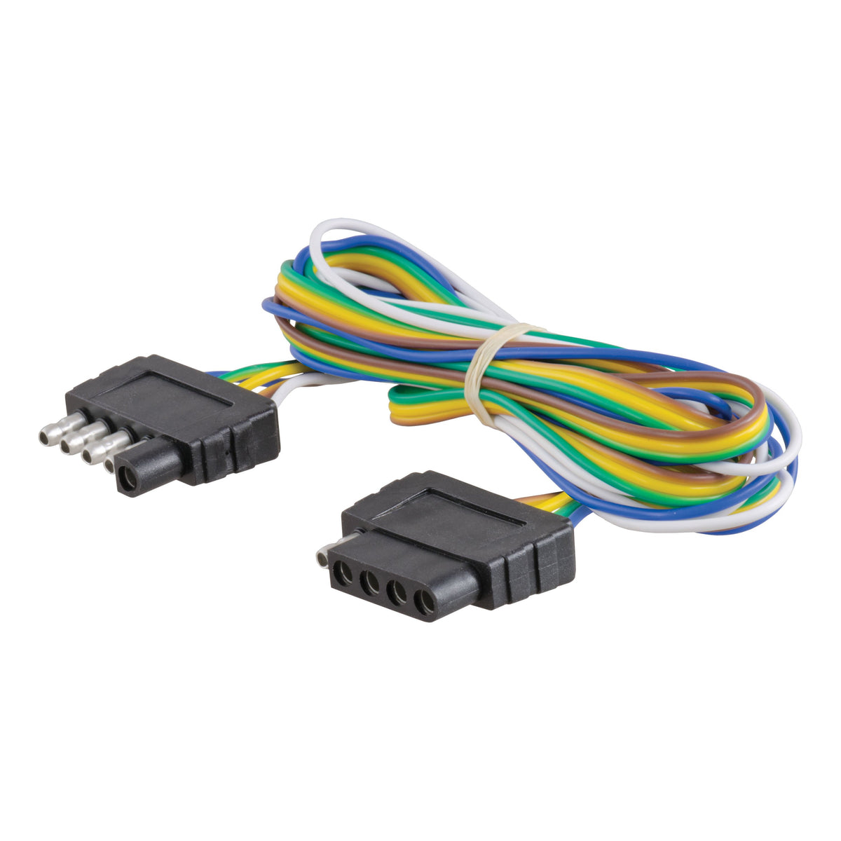 CURT Vehicle-Side and Trailer-Side 5-Pin Flat Wiring Harness with 72-Inch Wires Model 58550