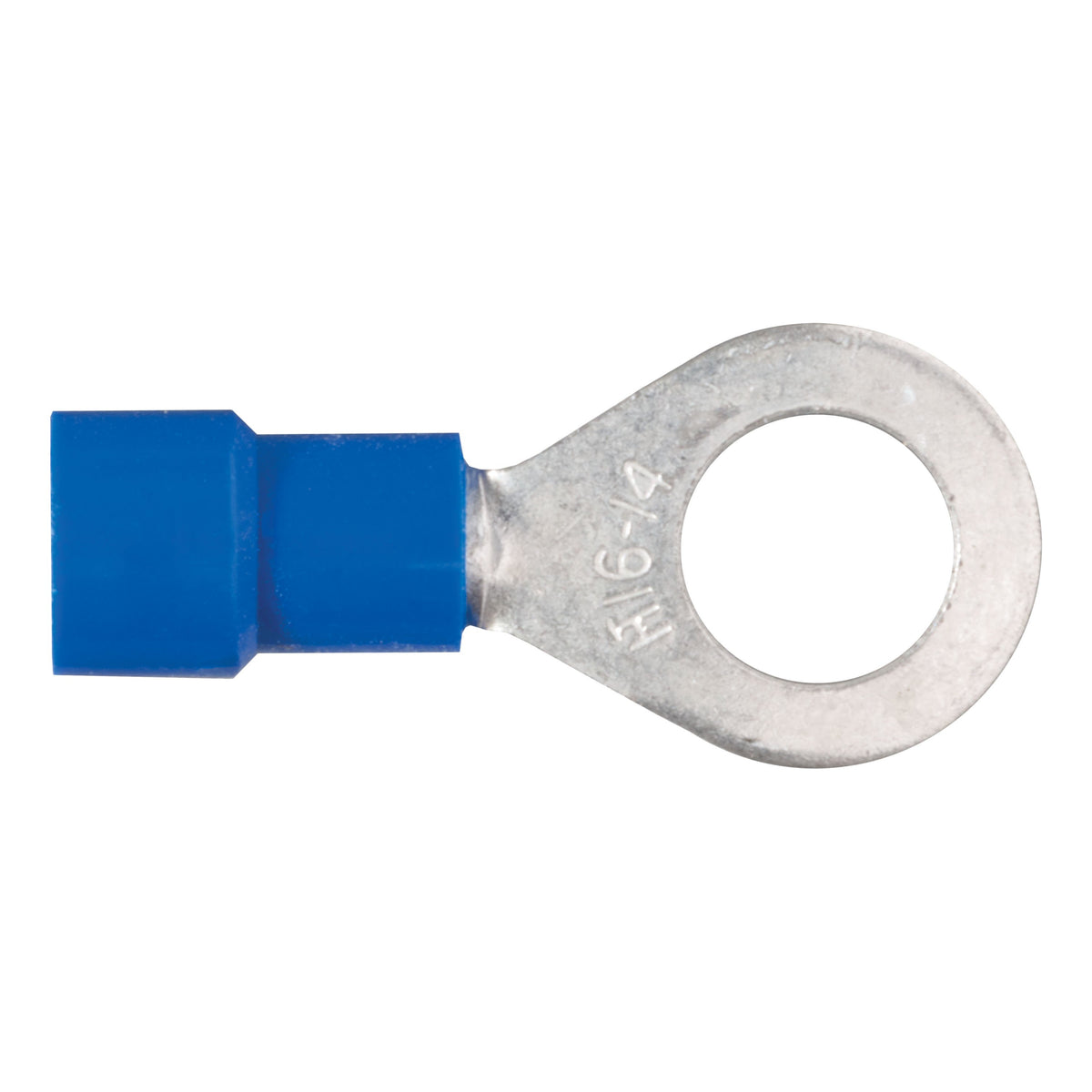 CURT 16-14 Gauge Blue Vinyl-Insulated Ring Terminal Wire Connectors, 1/4-Inch Stud, 100-Pack Model 59522