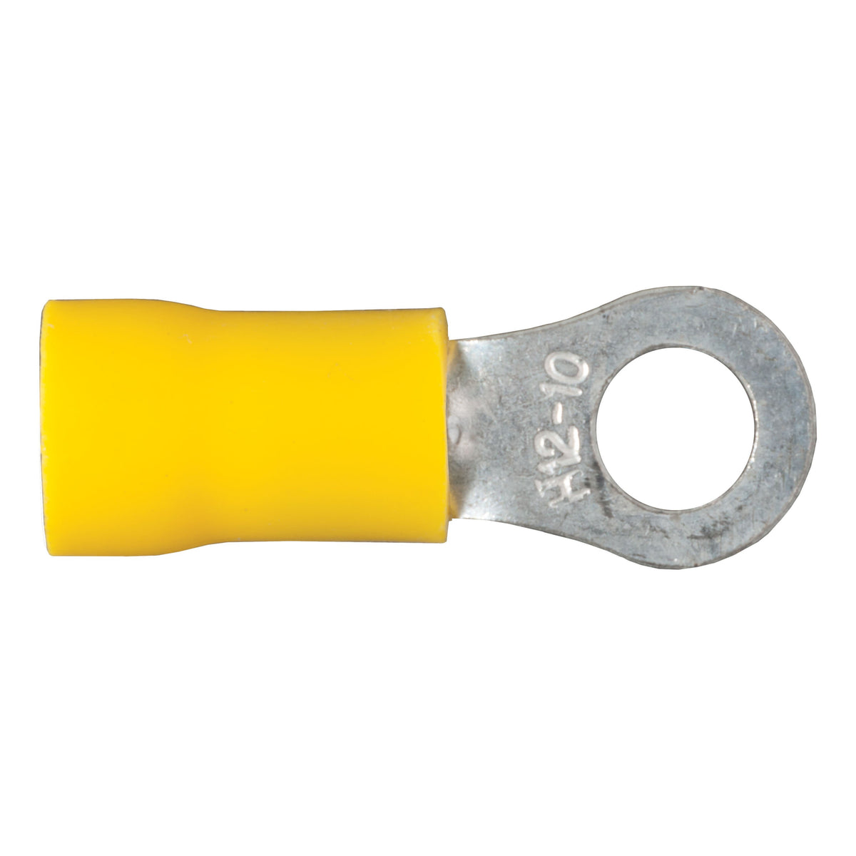 CURT 12-10 Gauge Yellow Vinyl-Insulated Ring Terminal Wire Connectors, #10 Stud, 100-Pack Model 59531