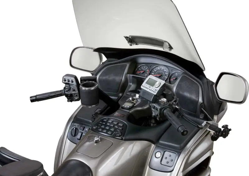 600 Kruzer Kaddy Perch Mount Holder Leather Black/Chrome wps-571-6110