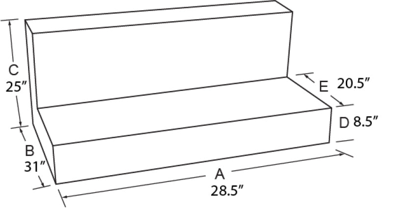 Tradesman Steel L-Shape Liquid Storage Tank - White tra83548