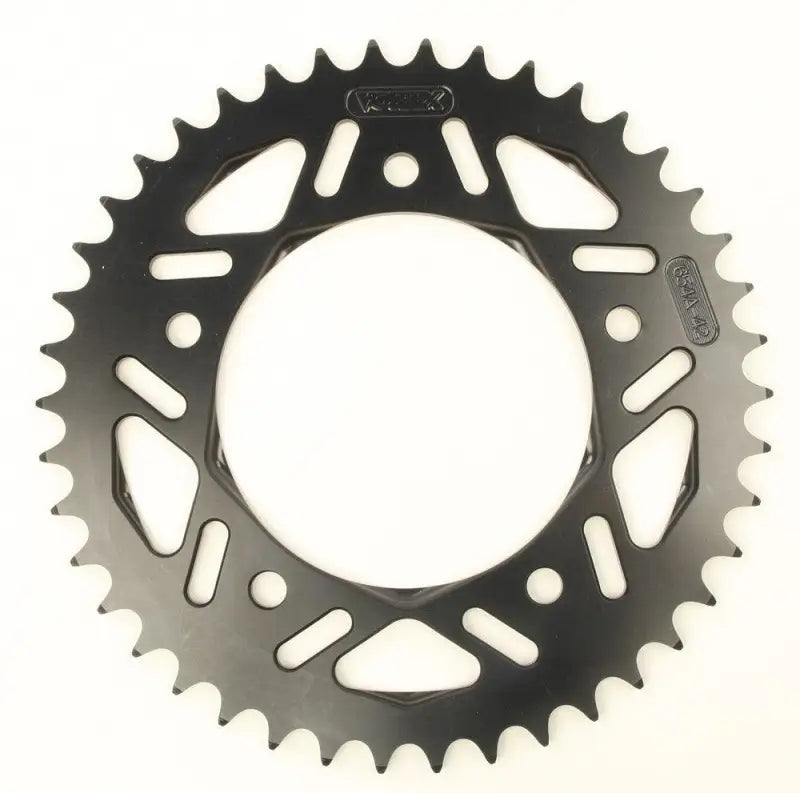 654AK-42 Vortex Rear F5 Sprocket Aluminum 42T-520 Blk Hc Yam wps-3-654ak42
