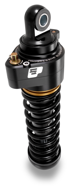 Progressive Harley Ultra Low-QPS 944 Series Shocks, 12.5in, 11in Ride Height Standard - Black / Gol