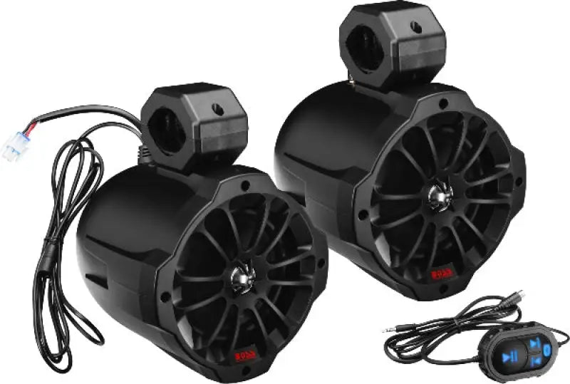 750w 6.5" Amplified Bluetooth Speaker 1pr 2 Way Cage Mount wps-63-8060