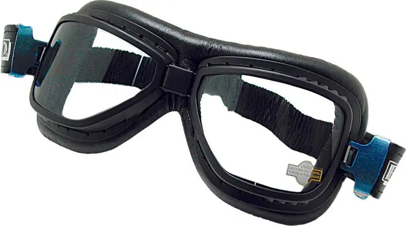 76-50110 Emgo Roadhawk Goggle Black Vinyl wps-56-95011
