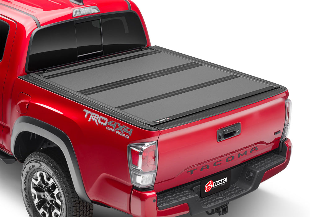 BAK BAKFlip MX4 Hard Folding Truck Bed Cover - Matte Finish - 2016-2023 Toyota Tacoma 6' Bed with Deck Rail System Model 448427