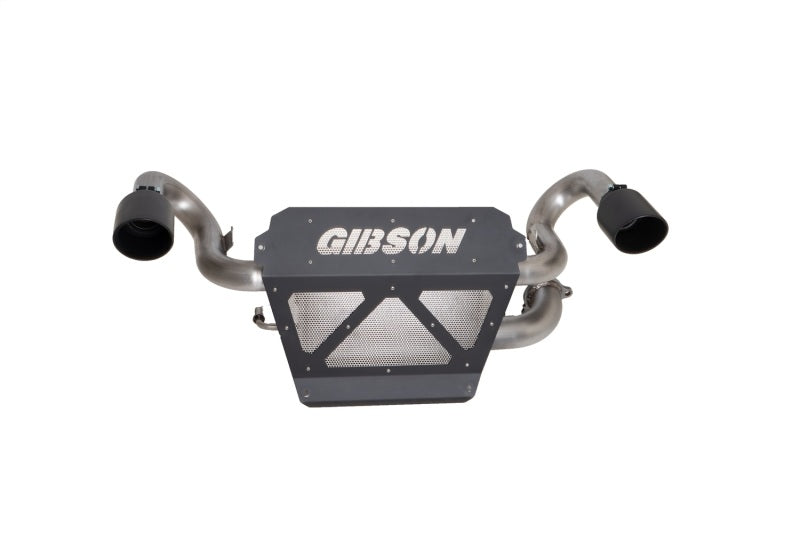 Gibson 20-23 Polaris RZP Pro XP 1000/Turbo R 2.25in Dual Exhaust - Black Ceramic - 98047 gib98047