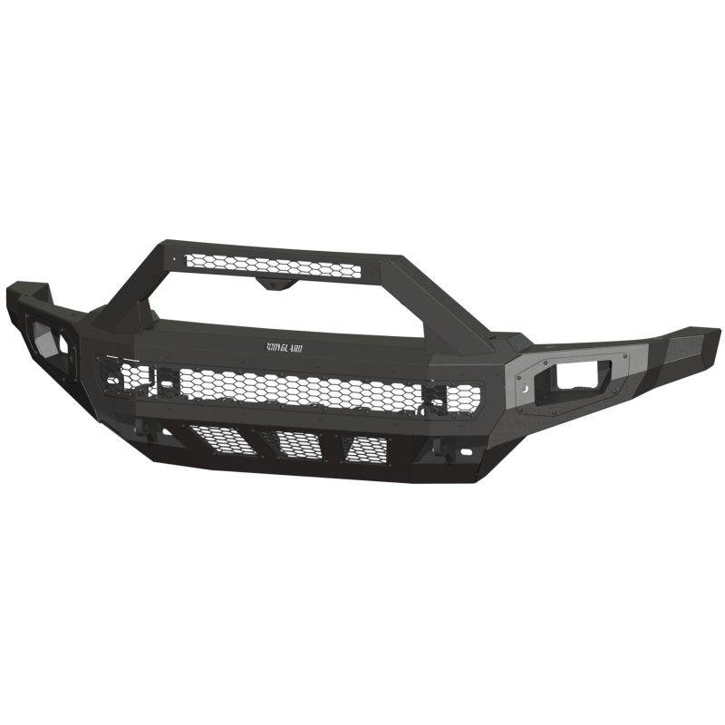 Bodyguard Freedom Front Sport Non-Winch Sensor Cutouts W/O Mesh Grille With Camera Harness + Pod Bare Metal Model NCG24BYBNB