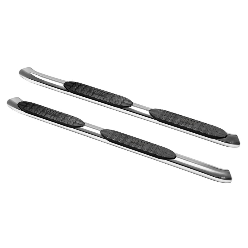 Westin PRO TRAXX 5 Oval Step Nerf Bars Polished Stainless Steel Model 21-54060