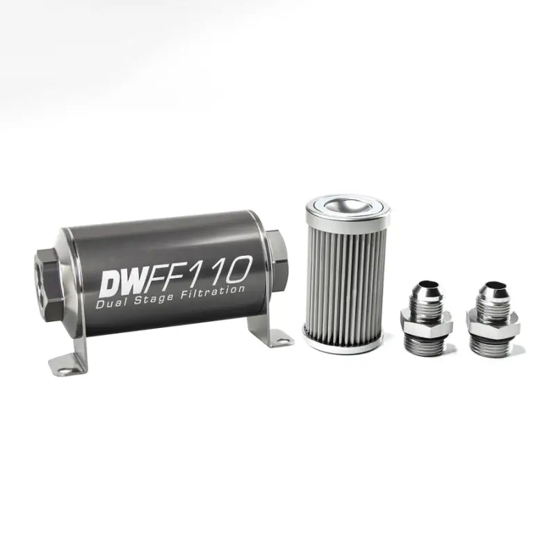 8-03-110-010K-8 Deatschwerks -8An 10 Micron 110Mm In-Line Fuel dwk03110010k8