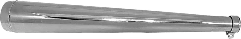 80-84050 27 3/4" Universal Dunstall Muffler Chrome wps-56-97646