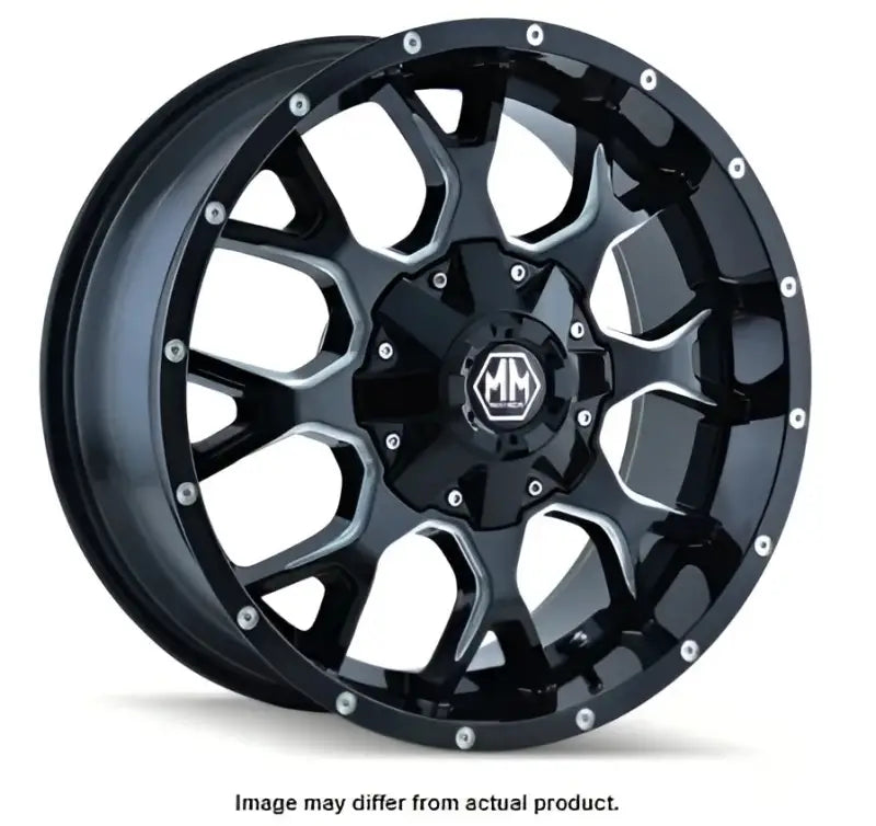 8015-2176M Wheel Group Warrior (8015) Blk/Milled Spokes 20 wgh80152176ma