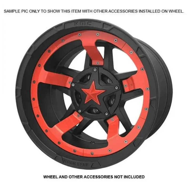 827MS210-RD 20X10 Red Wheel Pros Mid-Spoke Inserts (Pack of 5) a78827ms210rd