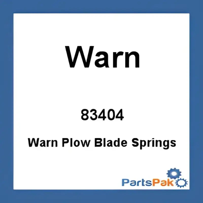 83404 Warn Plow Blade Springs wps-620-83404