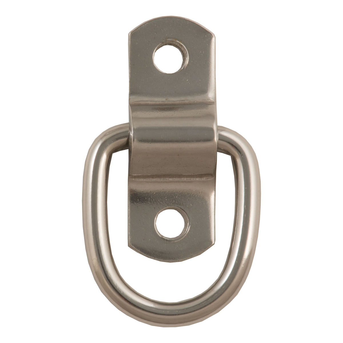 CURT 1 x 1-1/4-Inch Surface-Mounted Stainless Steel Trailer D-Ring Tie Down Anchor, 2,400 lbs Break Strength Model 83732