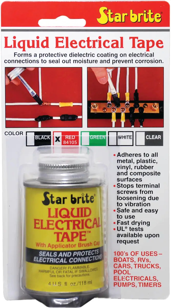 84105 Star Brite Liquid Electrical Tape Red 4 Oz wps-57-1177
